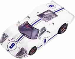 Amazon.com: AFX 22078 Ford GT40 Mark IV #9 White HO Slot Car